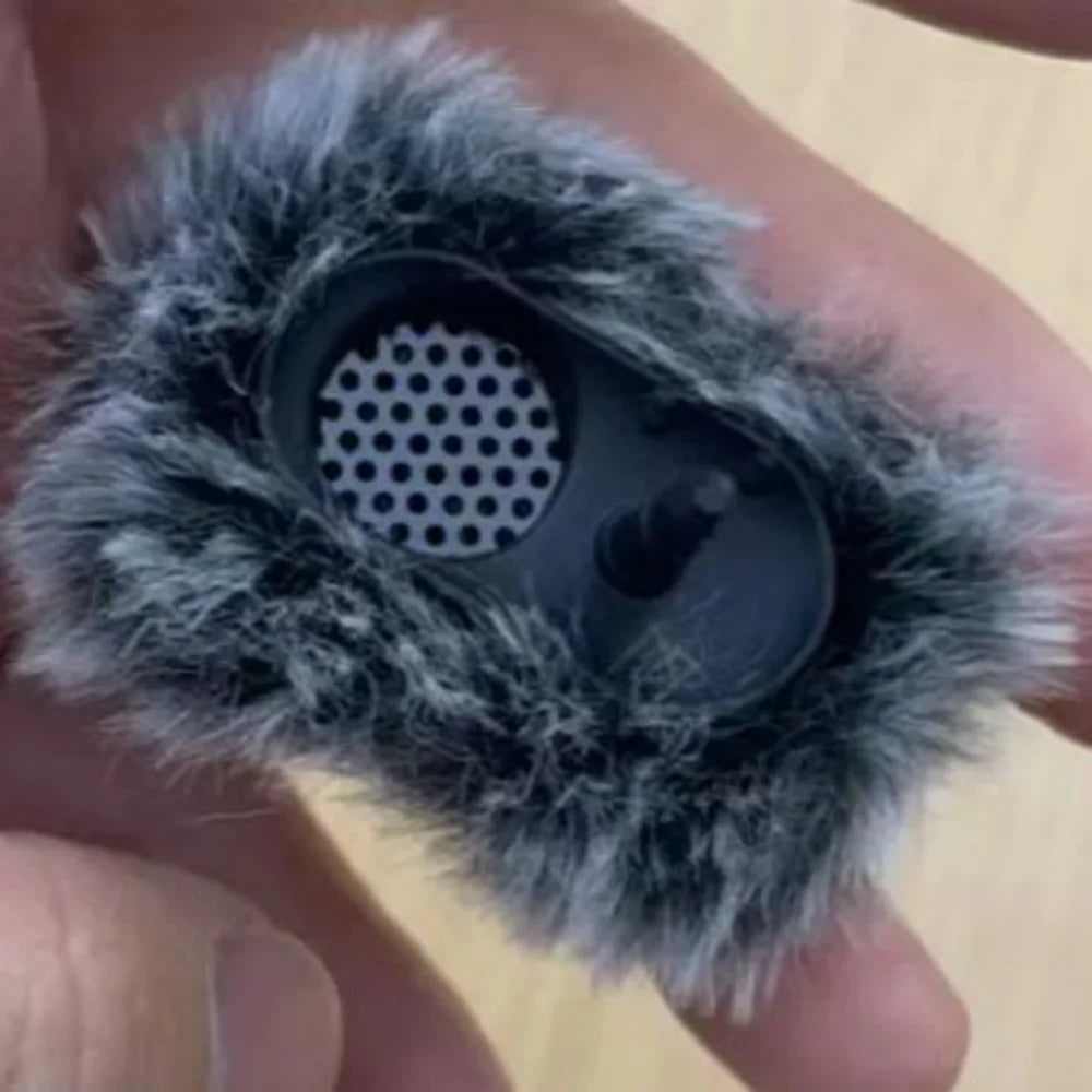 Furry Microphone Windscreen for DJI MIC 2 Lavalier Microphone Furry Windshield Noise Reduction Microphone Muff Wind Cover