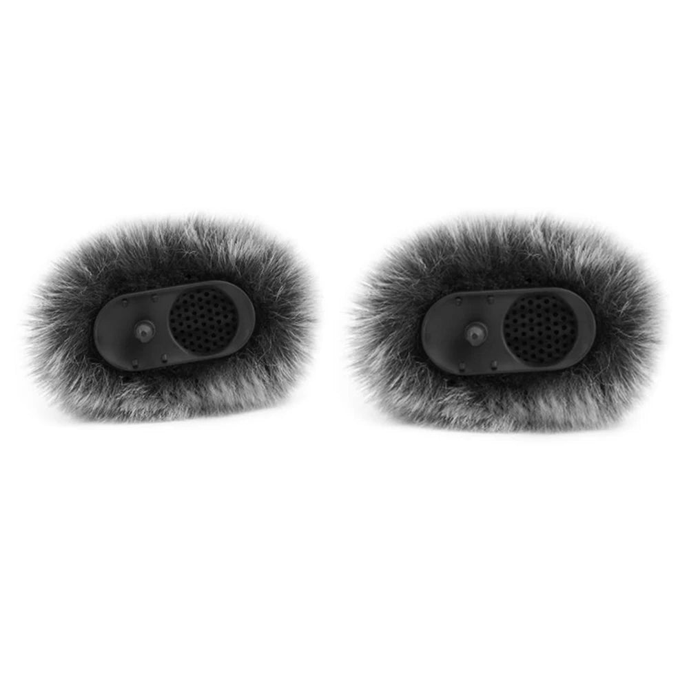 Furry Microphone Windscreen for DJI MIC 2 Lavalier Microphone Furry Windshield Noise Reduction Microphone Muff Wind Cover
