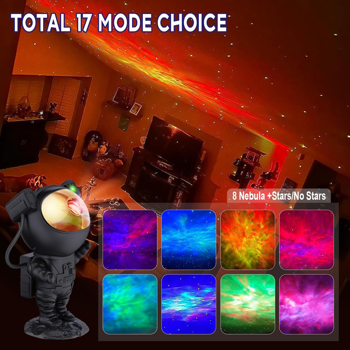 Astronaut Space Buddy Galaxy Projector Space Man Night Light Star Projector