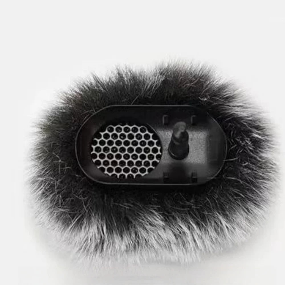 Furry Microphone Windscreen for DJI MIC 2 Lavalier Microphone Furry Windshield Noise Reduction Microphone Muff Wind Cover